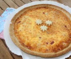 Tarte de queijo e fiambre