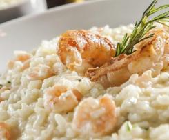 carne de porco  no forno com risoto de camarão