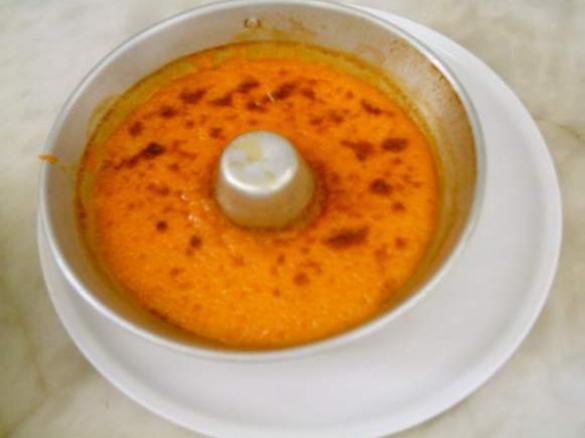 PUDIM DE ABÓBORA AMARELA  (MADEIRA)