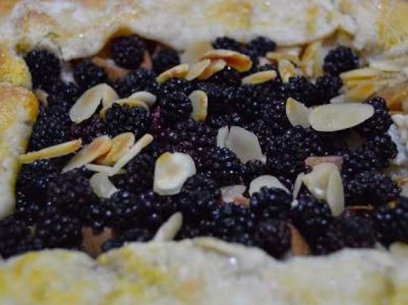 Galette de peras e amoras