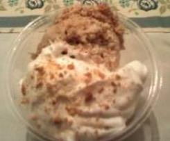 Gelado crocante de Bolacha Maria