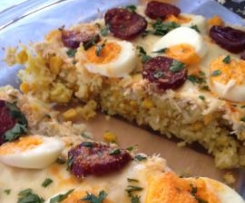 Arroz de forno com frango