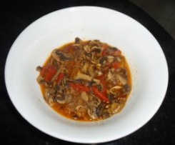 Cogumelos salteados com alho