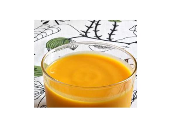 Sopa Fria de Cenoura, Manga e Gengibre