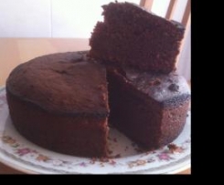 Bolo de chocolate e amendoim