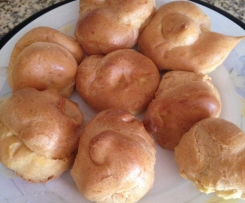 Profiteroles com Creme Caramelo