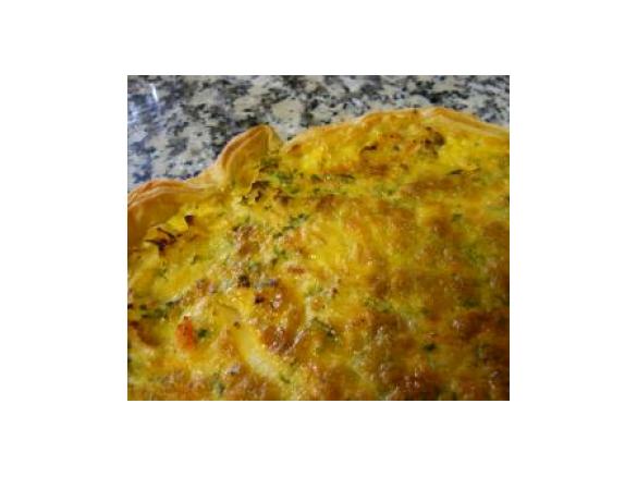 Quiche de Frango, Presunto e Alho Francês