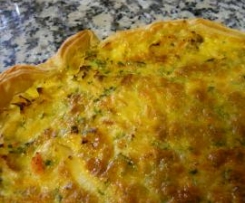 Quiche de Frango, Presunto e Alho Francês
