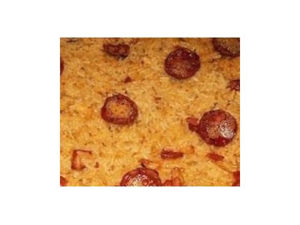 Arroz de frango no forno