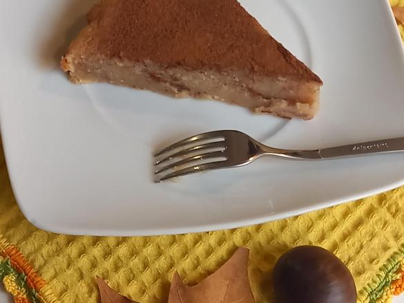 Tarte de castanhas e limão