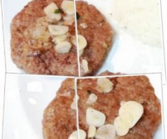 Hamburguer ao Alho na Varoma com Arroz