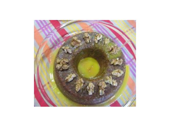 BOLO de NOZES com doce de ovos