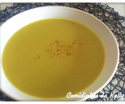 Creme de courgette e caril