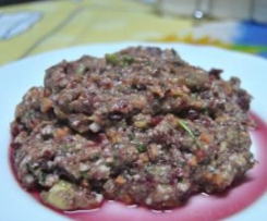 Salada de abacate com  beterraba