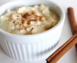 Arroz doce cremoso sem ovo