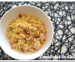 Cuscuz com atum e tomate seco