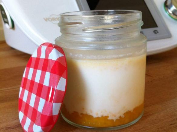 Iogurte com polpa de fruta