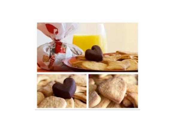 Biscoitos e bombons de laranja