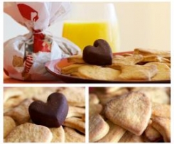 Biscoitos e bombons de laranja