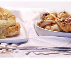 Vol-au-vent de courgette e camarão