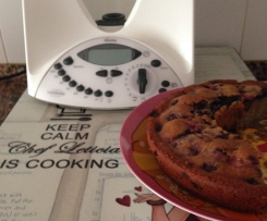 Bolo de Mirtilos e Chocolate 