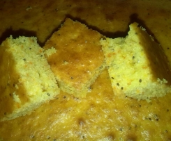 Bolo de cenoura iogurte e sementes de chia