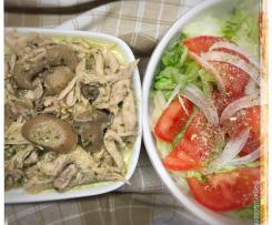 Titinhas de peru e cogumelos á invicta