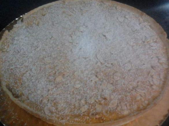 Tarte de chila e amendoa