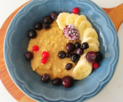 Papas de aveia com batata doce