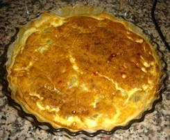 Quiche de Cogumelos, Milho, Chourição e Mascarpone