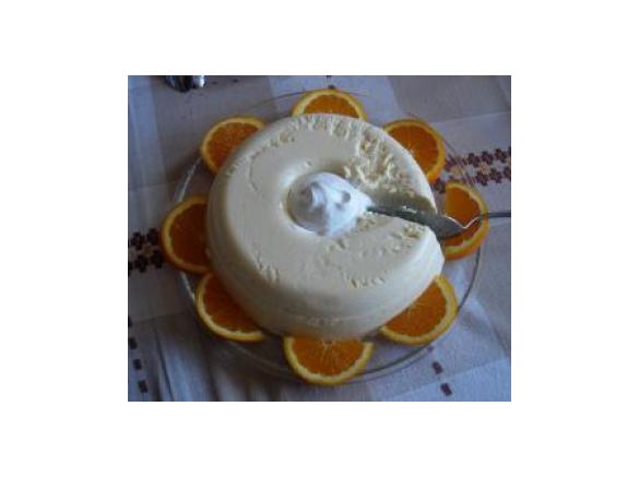 Sobremesa de laranja "fria"