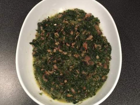 Salteado de cogumelos com espinafres Vegan