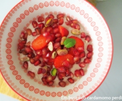 Papas de trigo sarracceno e morango