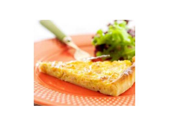 Quiche rápida de alho francês