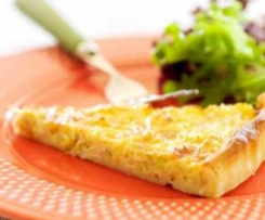 Quiche rápida de alho francês