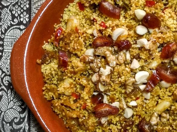 Couscous Vegetariano com frutos secos