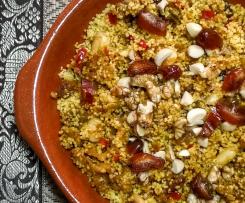 Couscous Vegetariano com frutos secos