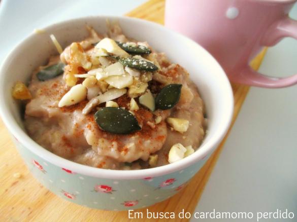 Papas de aveia com maçã e banana (SEM LACTOSE)