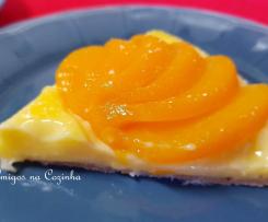 Tarte de Creme pasteleiro com Pêssego