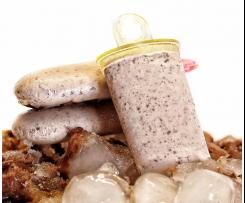 Almond and chocolate ice pop