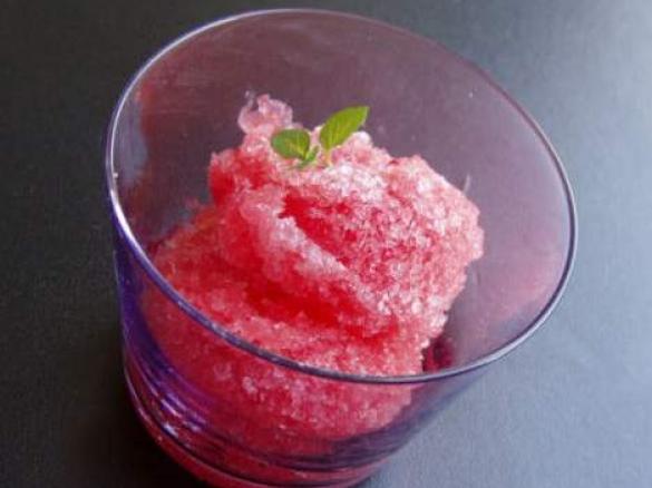 Sorvete de Melancia e Groselha
