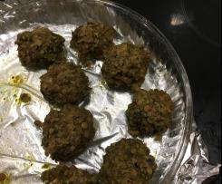 Variante Almondegas de lentilhas e cogumelos