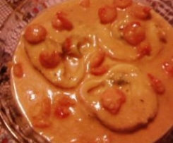 Maruca com molho de camarão