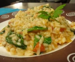 Risotto de Bacon Cogumelos e Tomate