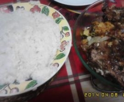 Costeletas de cachaço de porco de vários sabores