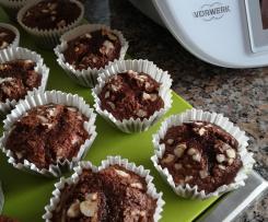 Queques de Chocolate e Avelã