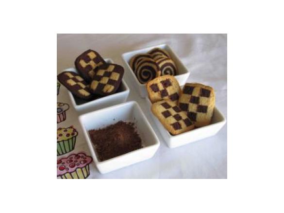 Bolachas branco e negro