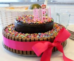 O bolo dos aniversários - chiffon de chocolate