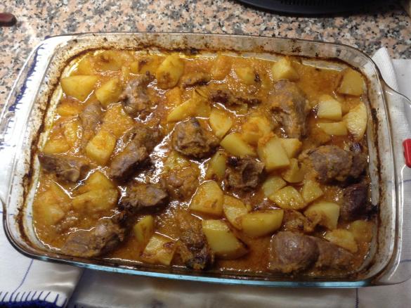 Bochechas de porco no forno