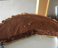 Tarte fit de chocolate